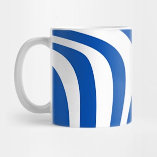 Blue Wavy Pattern #004 Mug